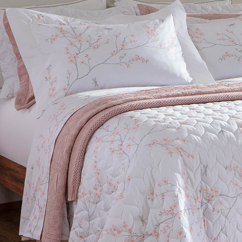 Jogo de Cama Flor de Cerejeira - 6 Peças